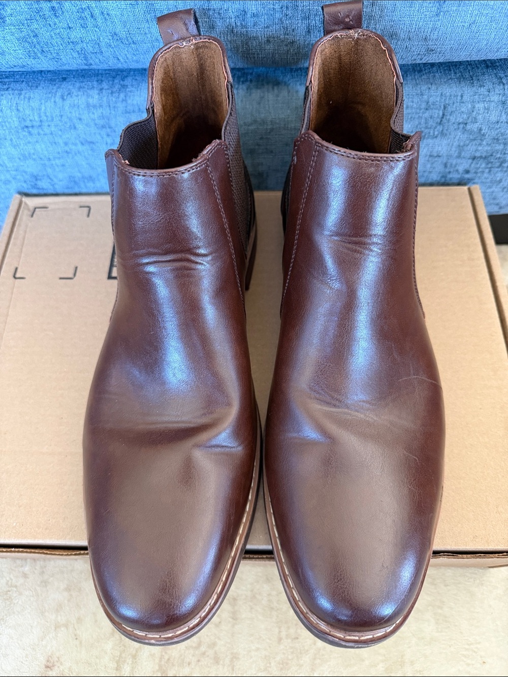 Deer Stags Men's Router Brown Leather Chukka Boots